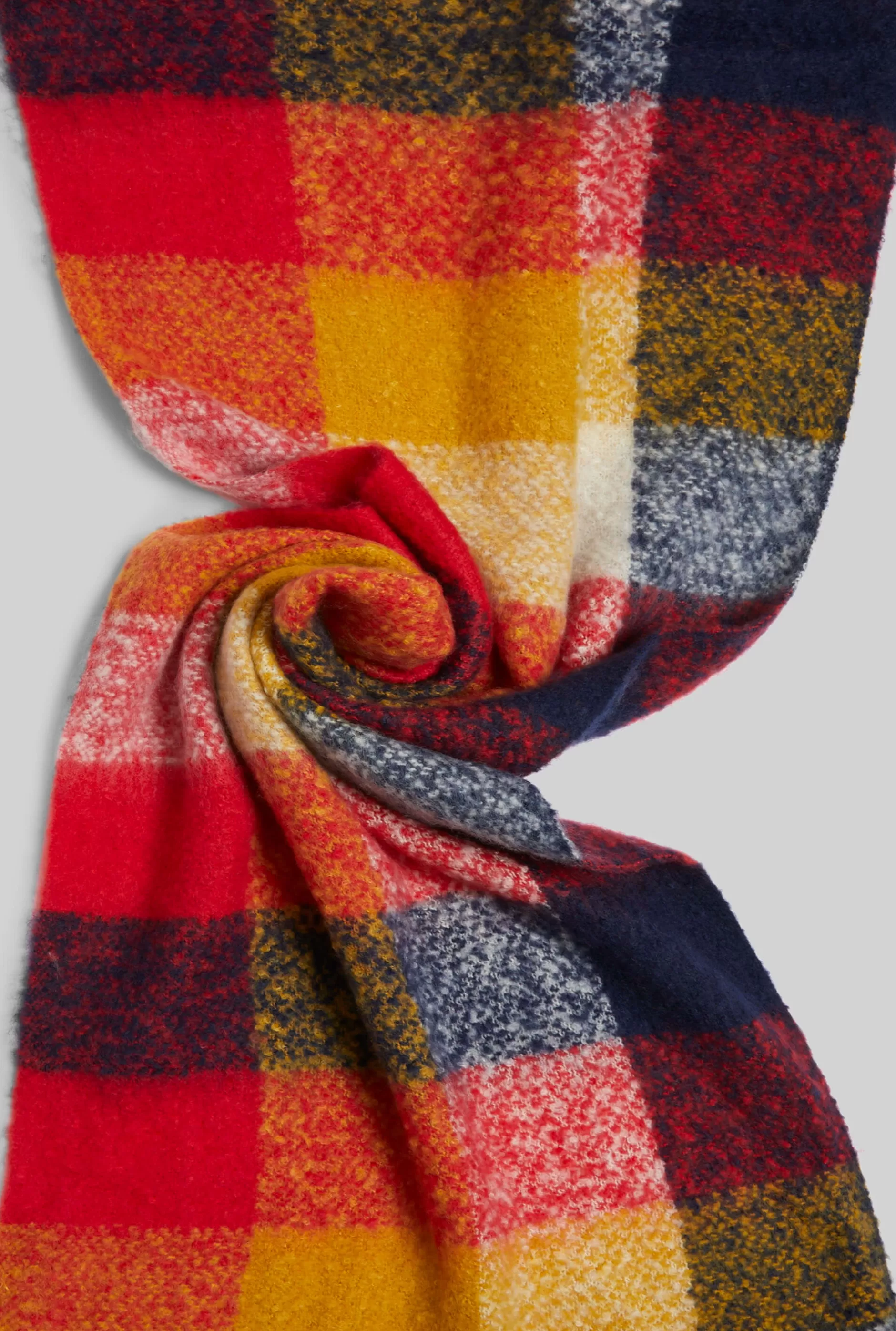 Arlequin Checkered Scarf Red^James Lakeland New