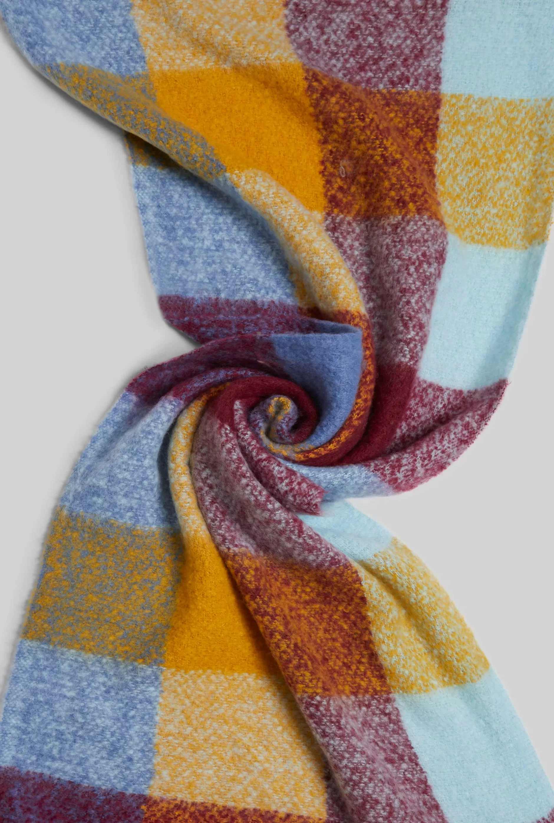 Arlequin Checkered Scarf Yellow^James Lakeland Best