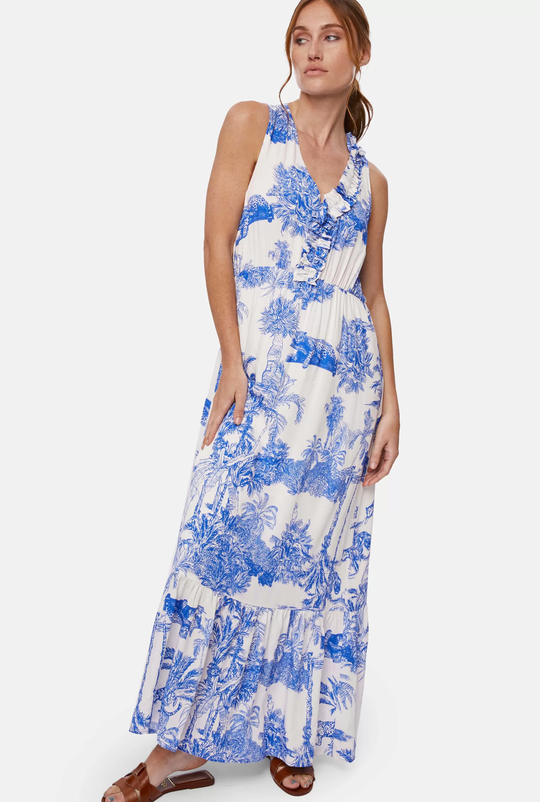 Asymmetrical Ruching Midi Dress^James Lakeland Online