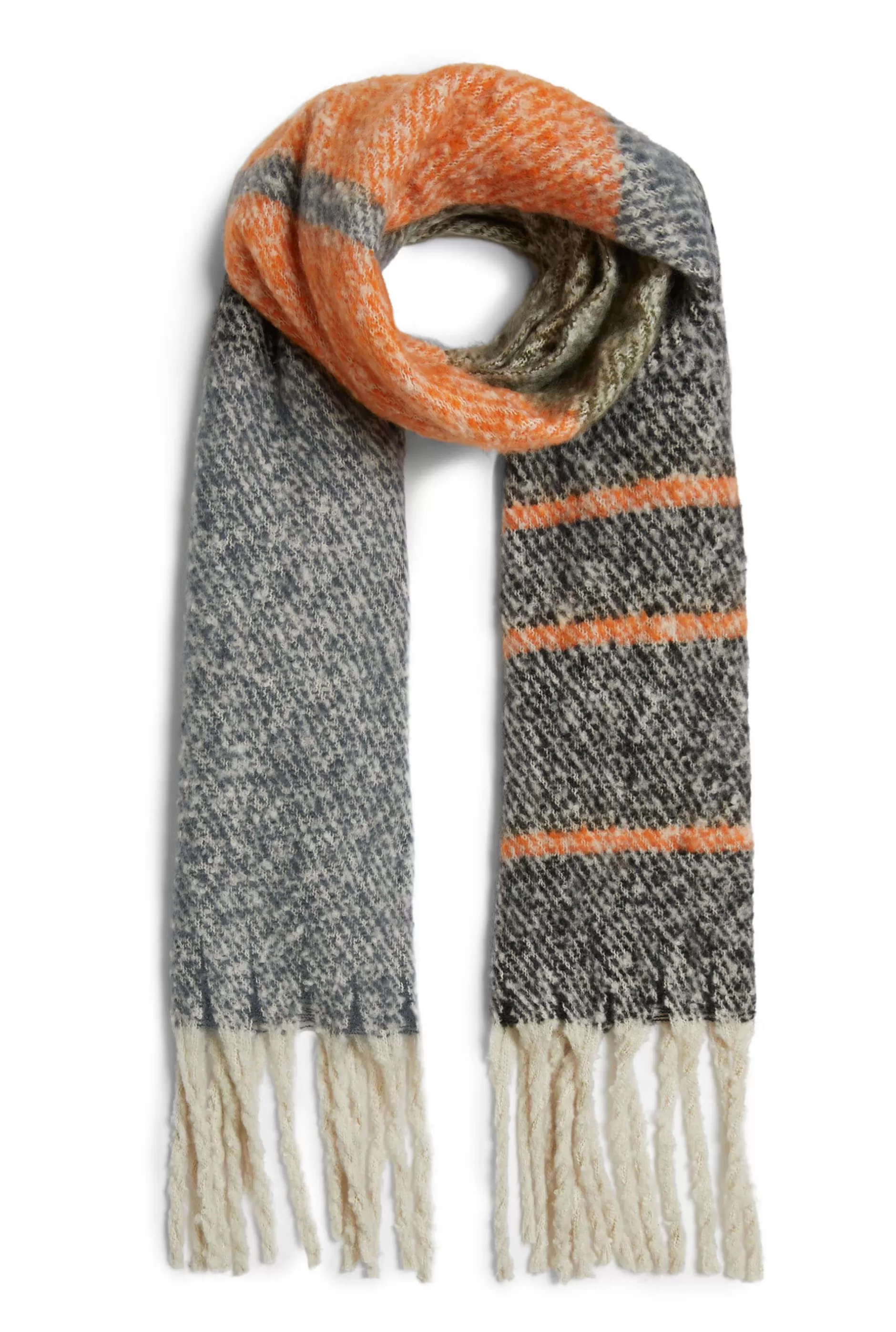 Asymmetrical Stripe Scarf Multicolour^James Lakeland Cheap