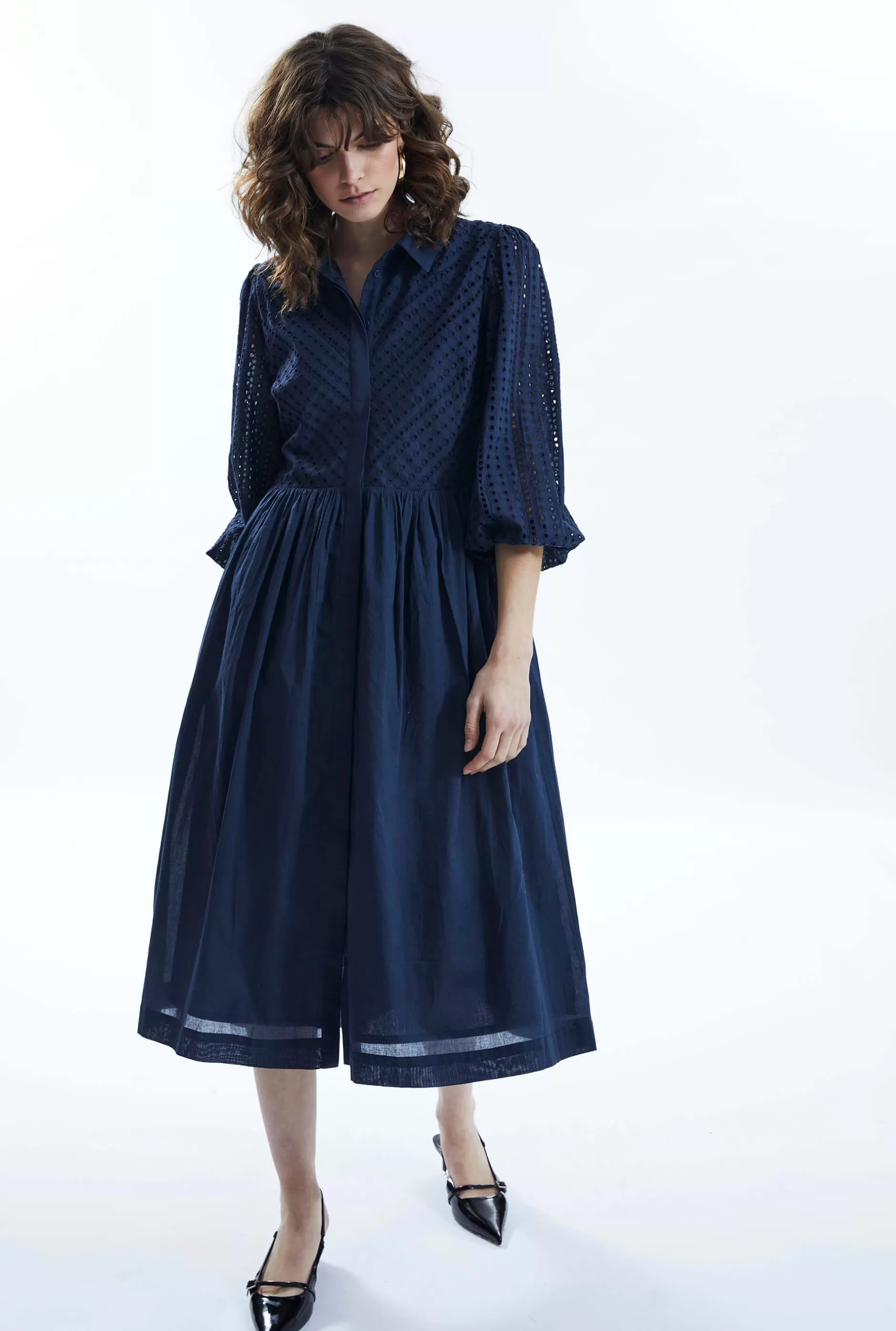 Broderie Anglaise Midi Dress^James Lakeland Flash Sale