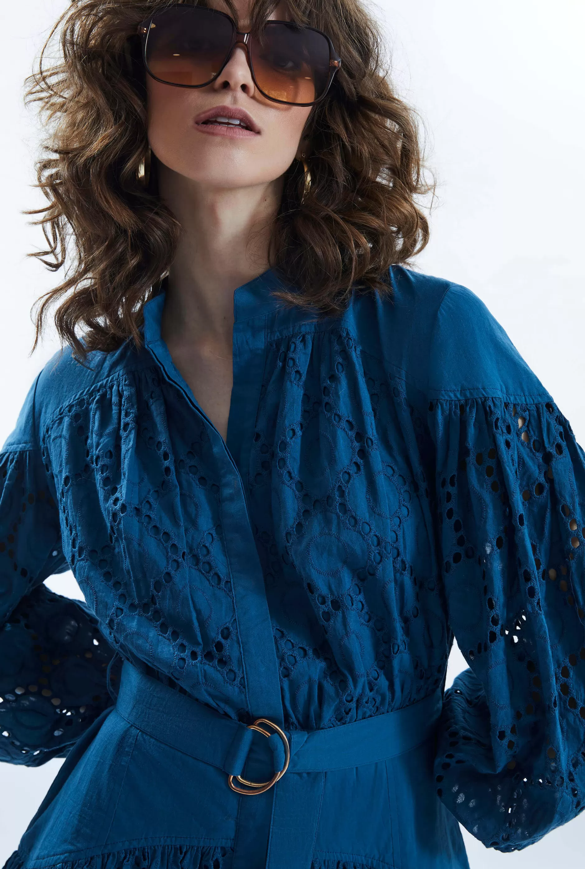Broderie Anglaise Short Dress^James Lakeland Sale