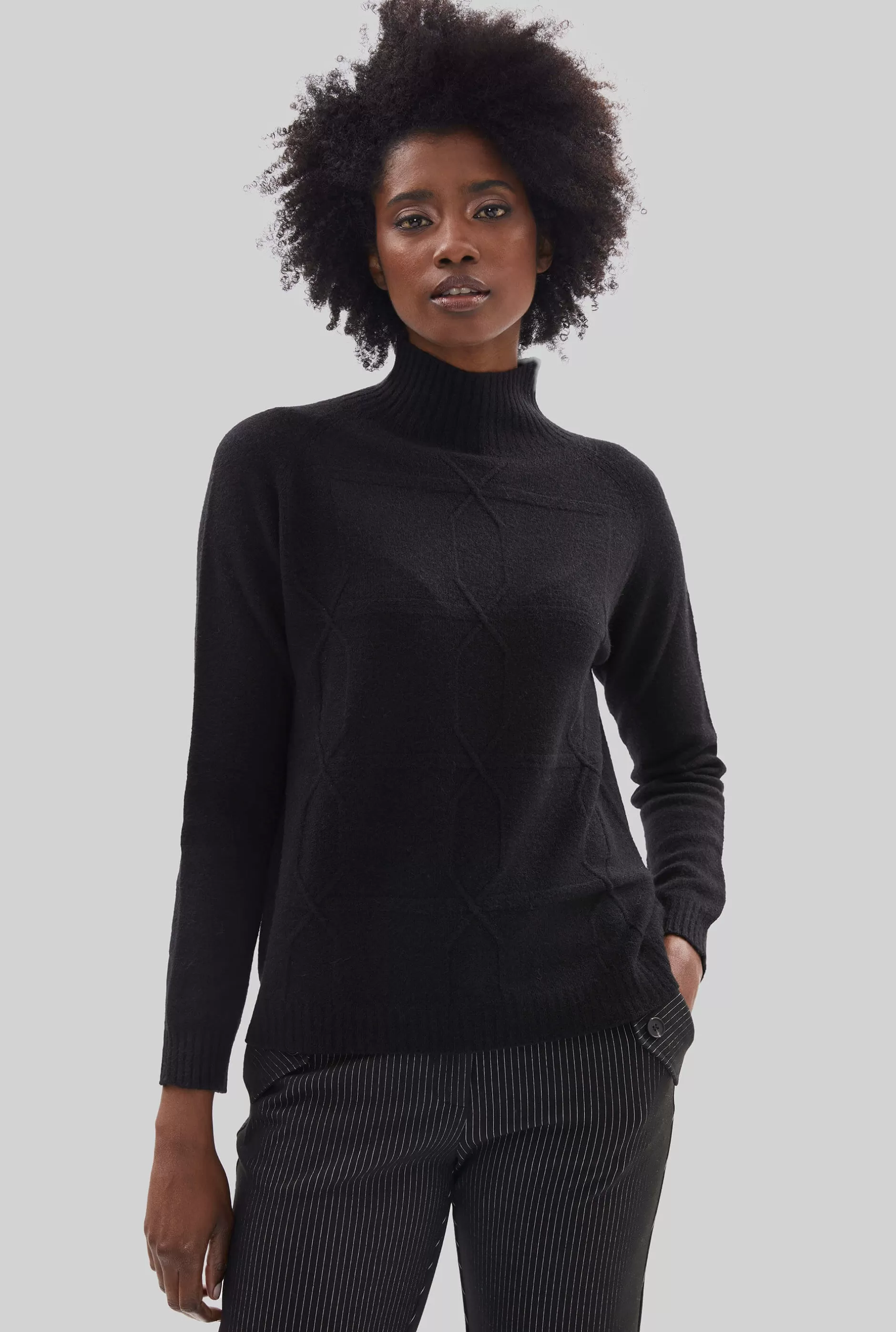 Cross Diamond Knit Black^James Lakeland Store