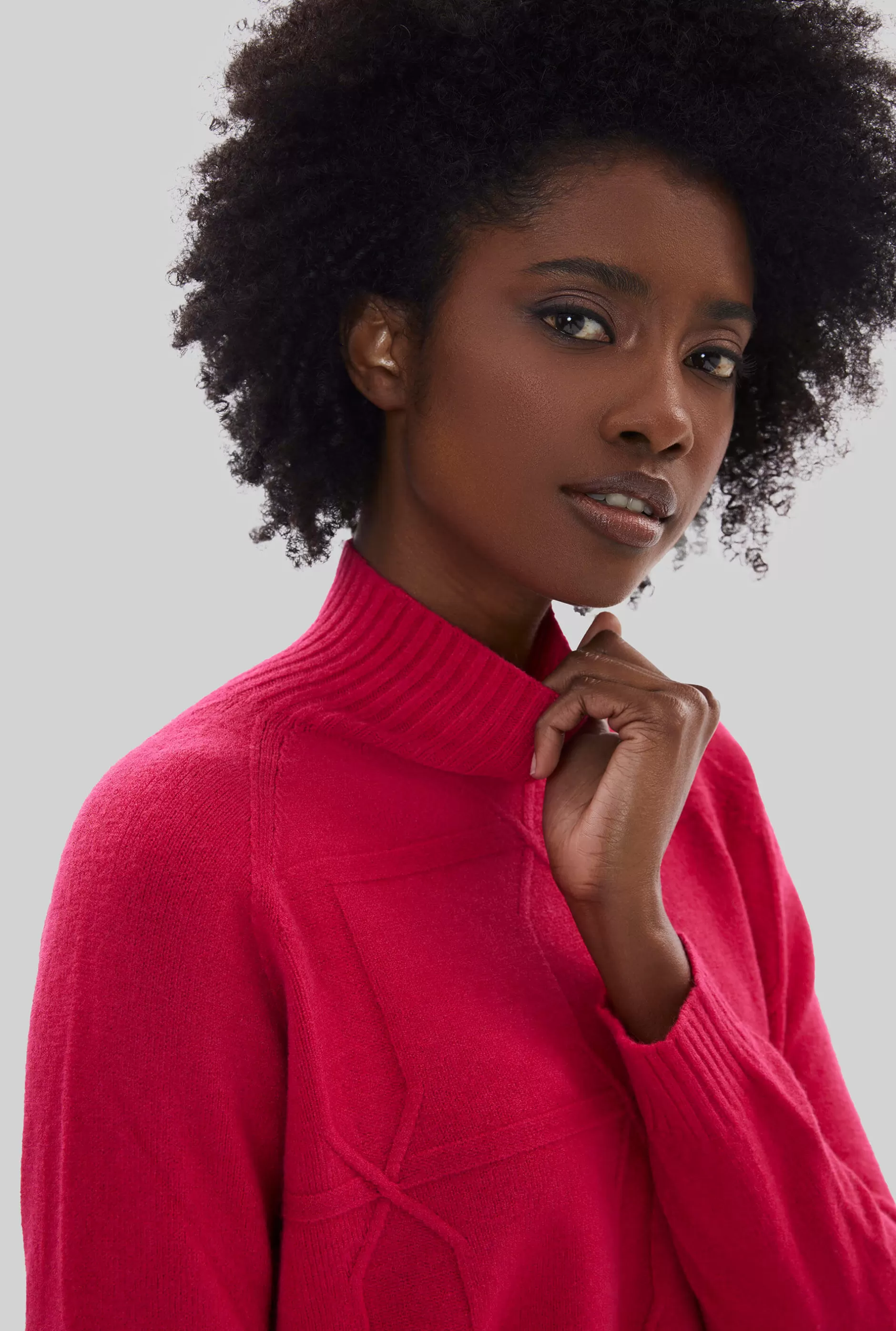 Cross Diamond Knit Magenta^James Lakeland Fashion