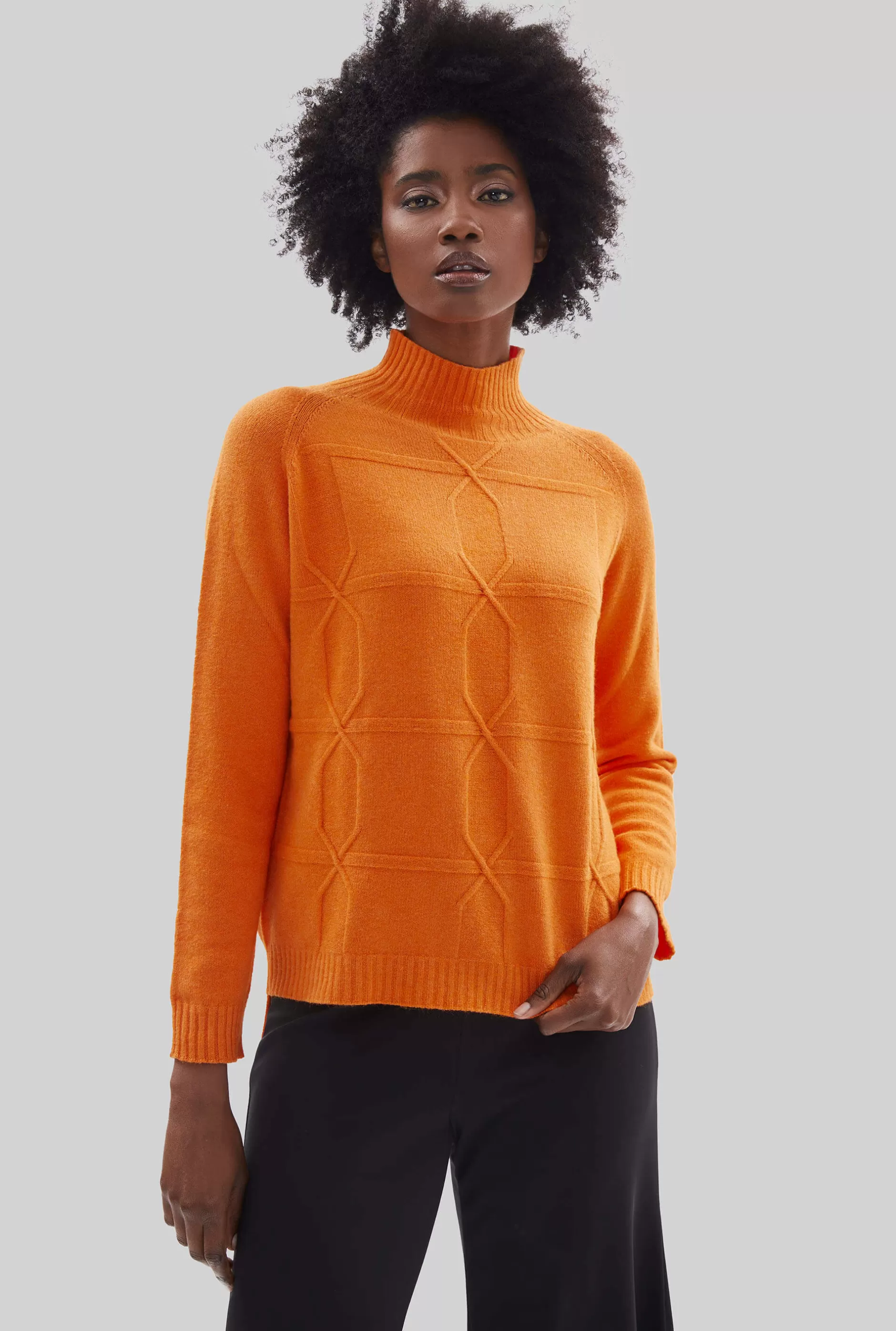 Cross Diamond Knit Orange^James Lakeland Clearance