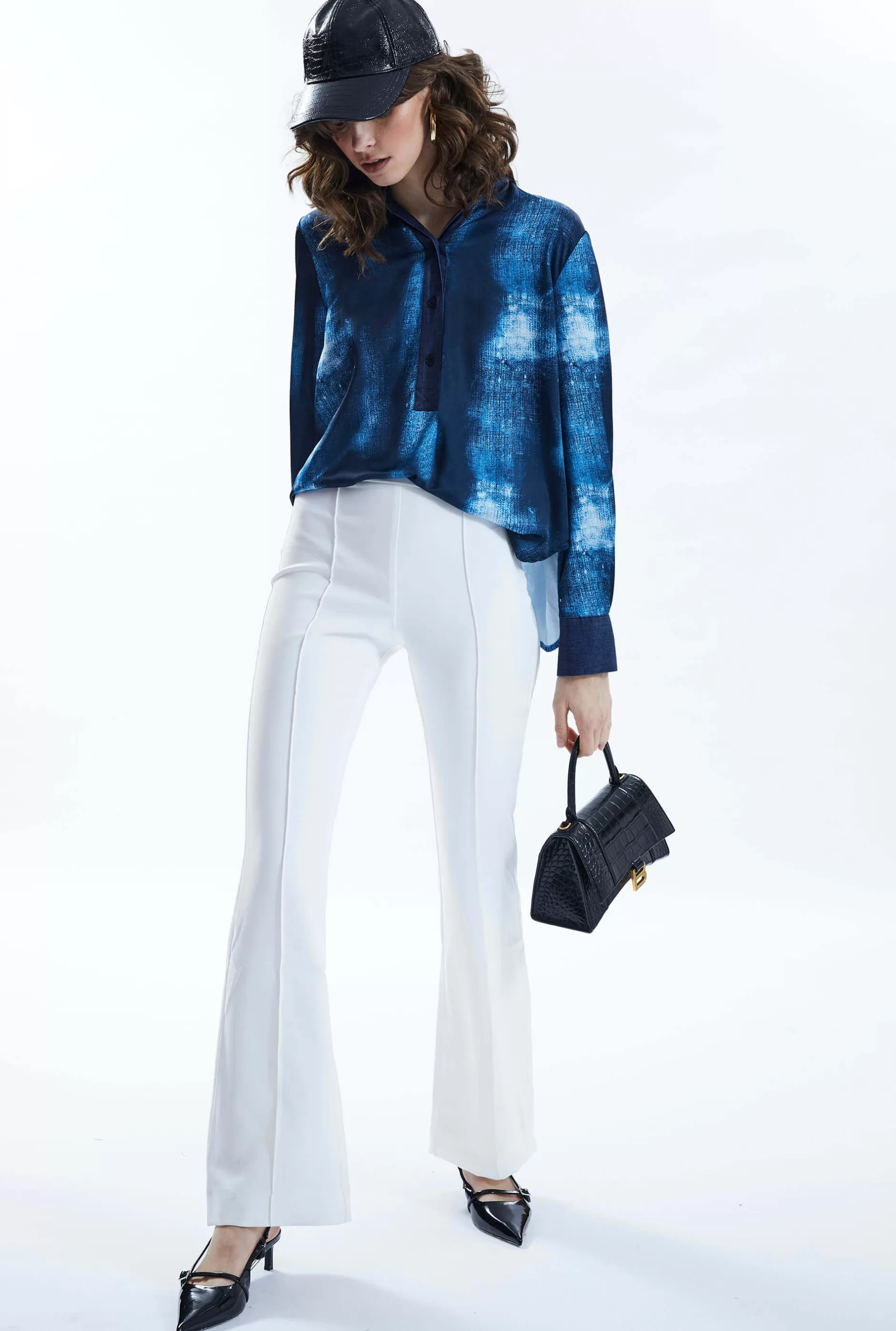 Denim Print Top^James Lakeland Online