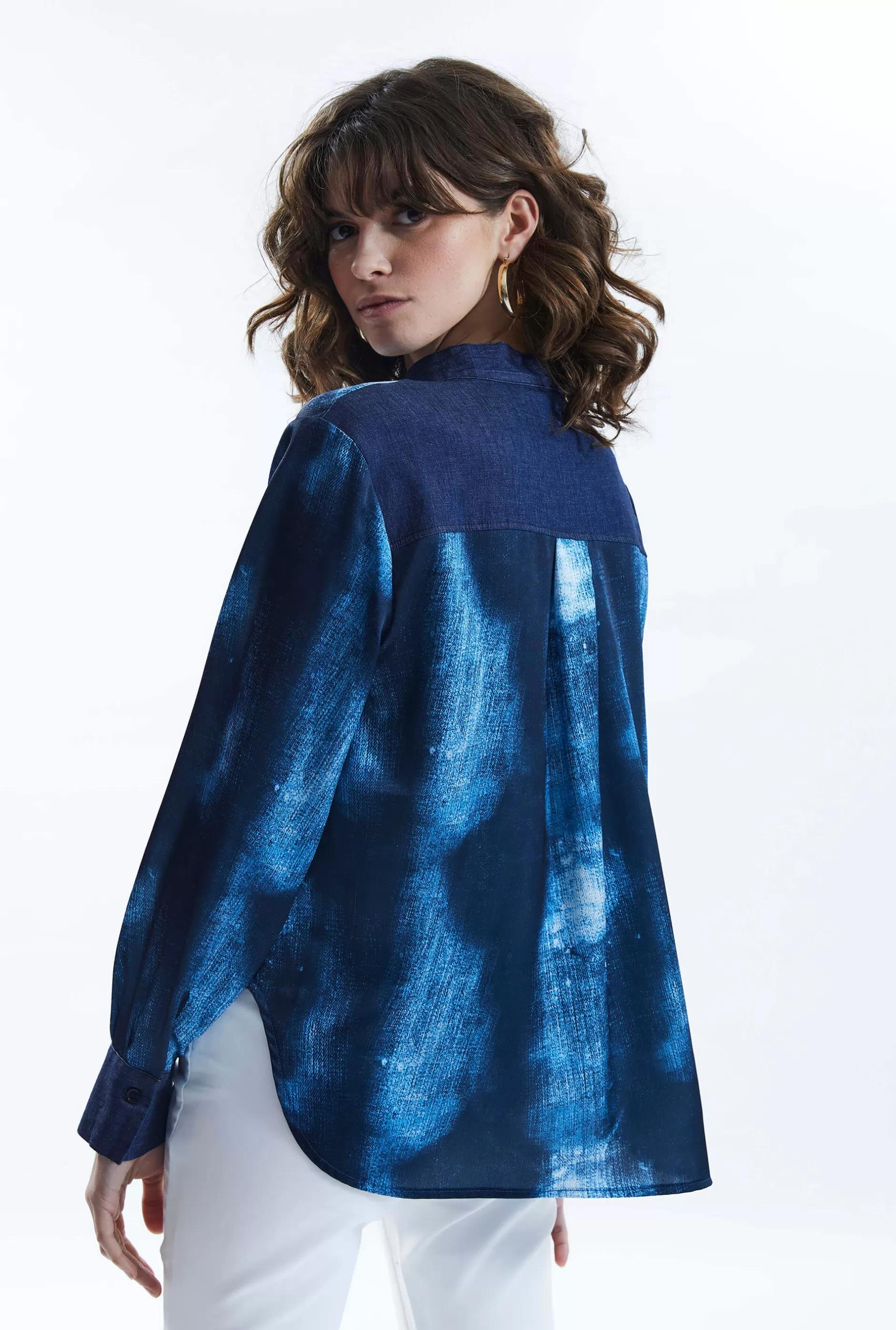 Denim Print Top^James Lakeland Online