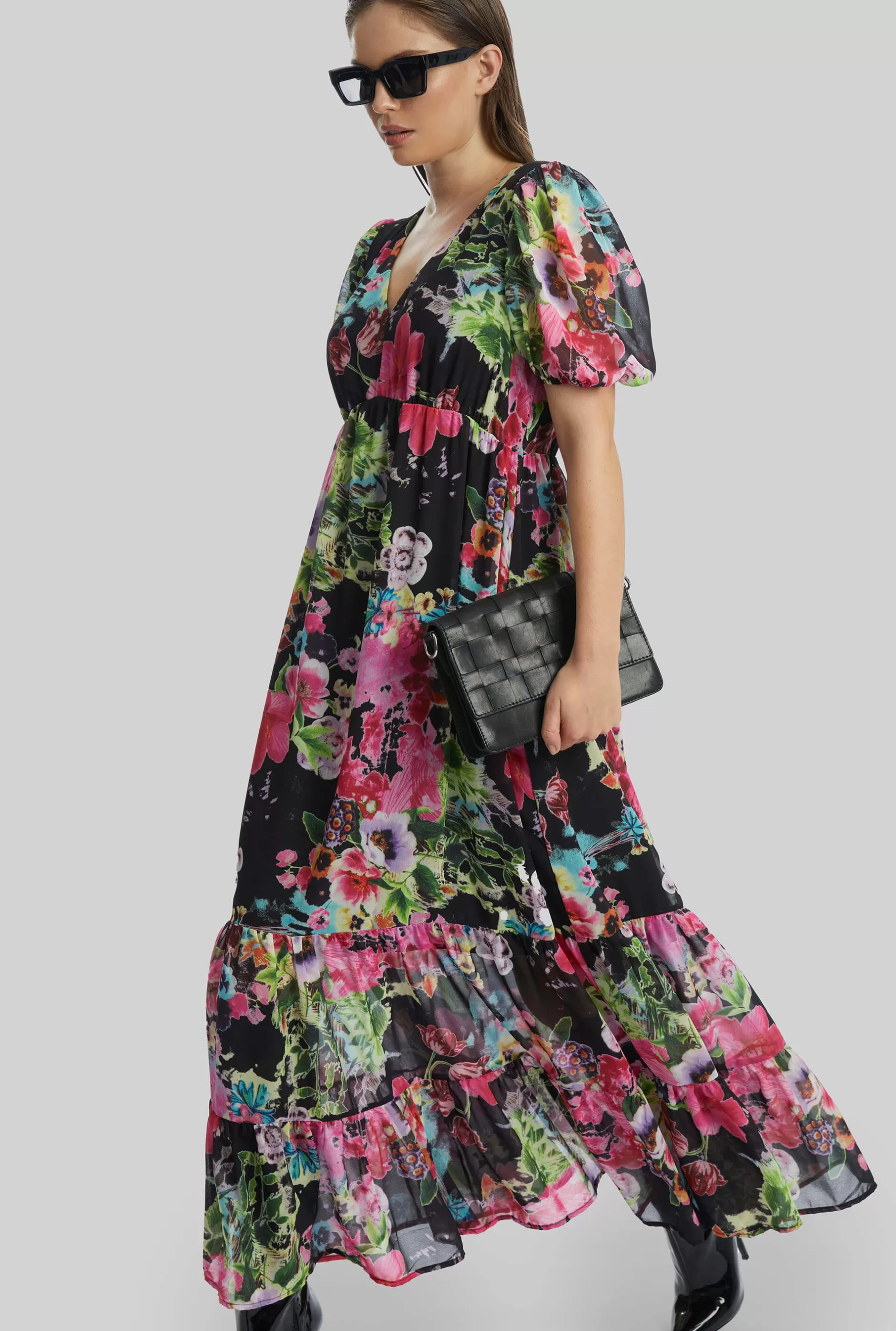 Floral V-neck Midi Dress^James Lakeland Flash Sale