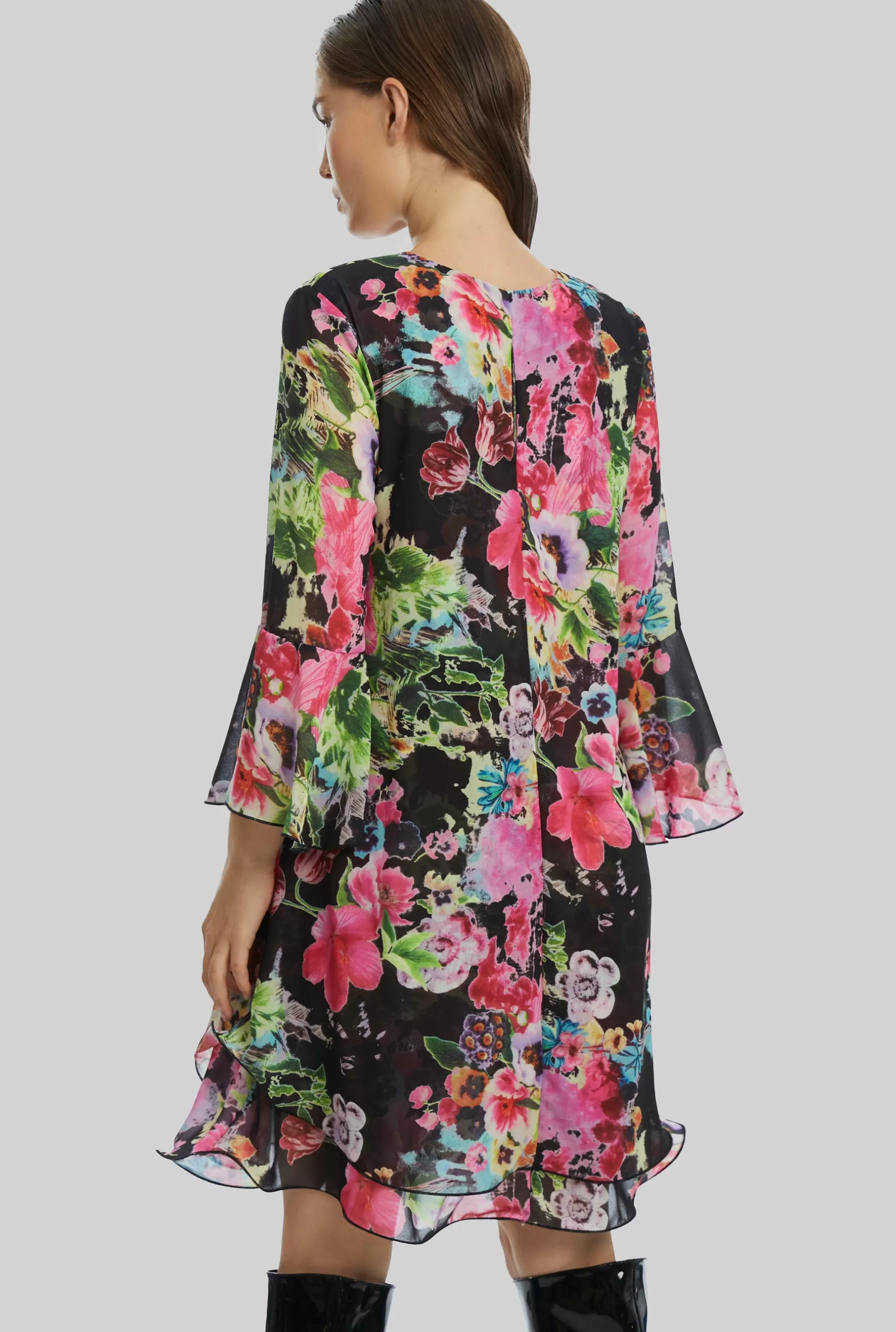 Flower Print Wave Hem Dress^James Lakeland Best