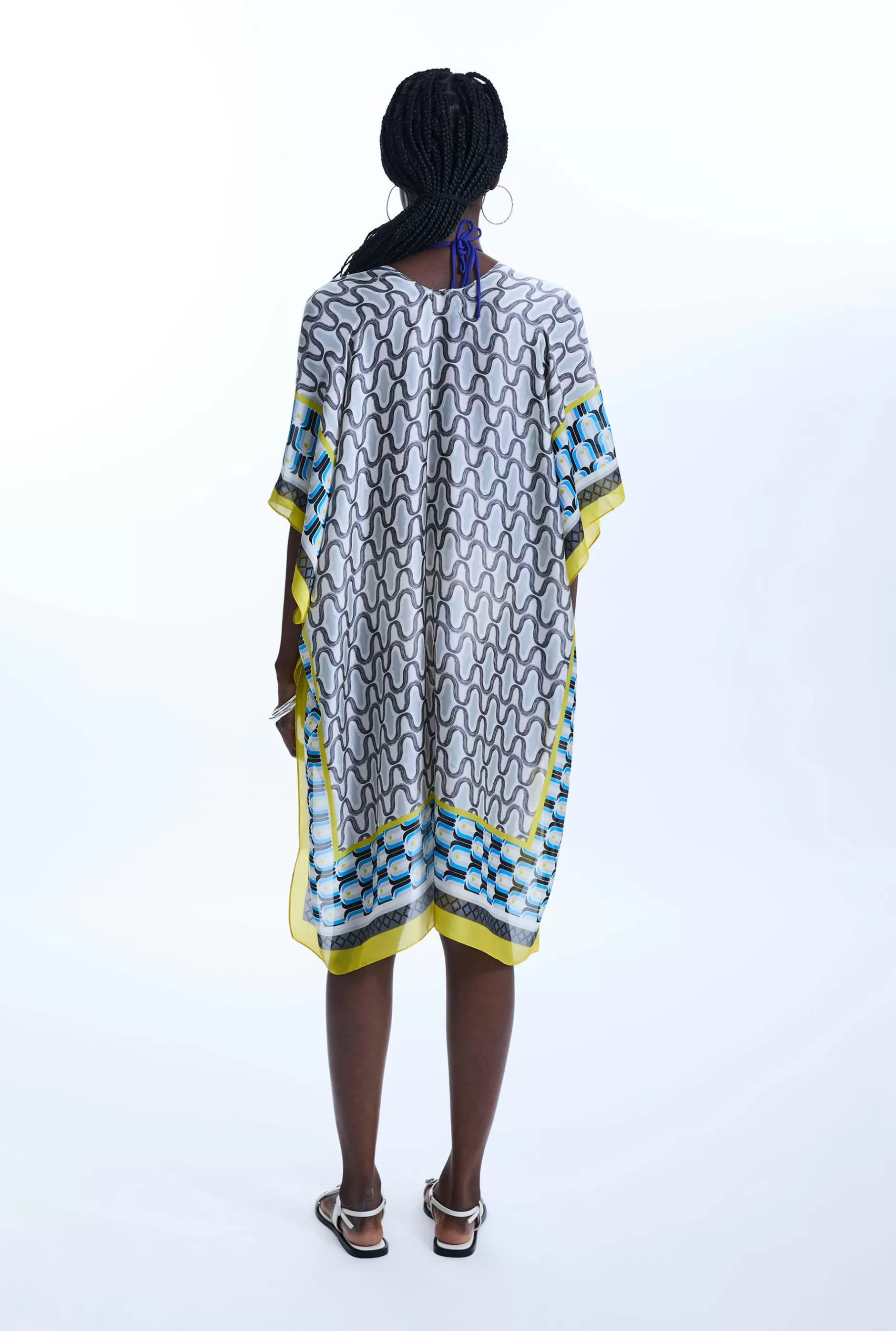 Geometric Print Kaftan Yellow^James Lakeland Sale