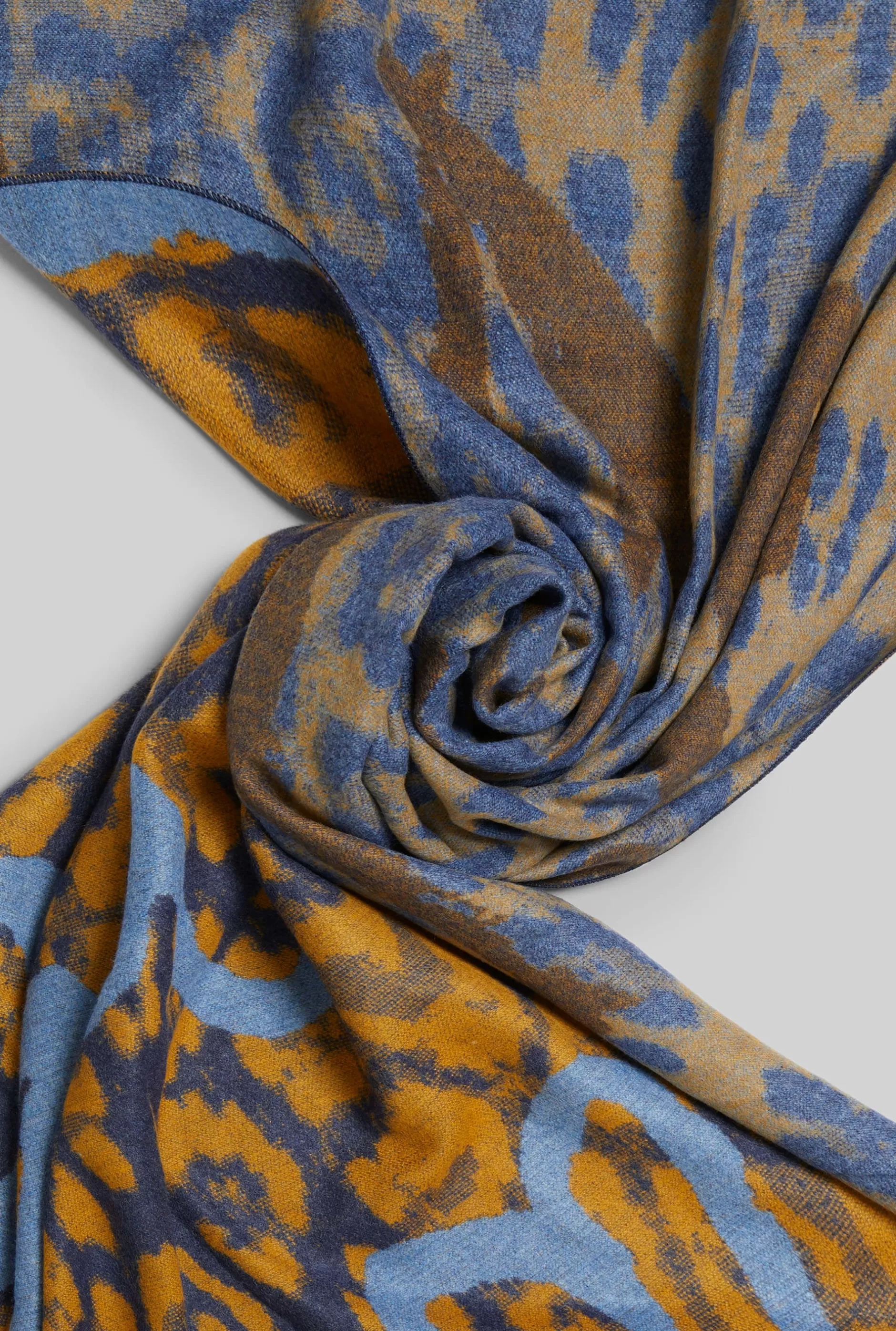 Heart Detail Leopard Print Scarf Yellow^James Lakeland Flash Sale