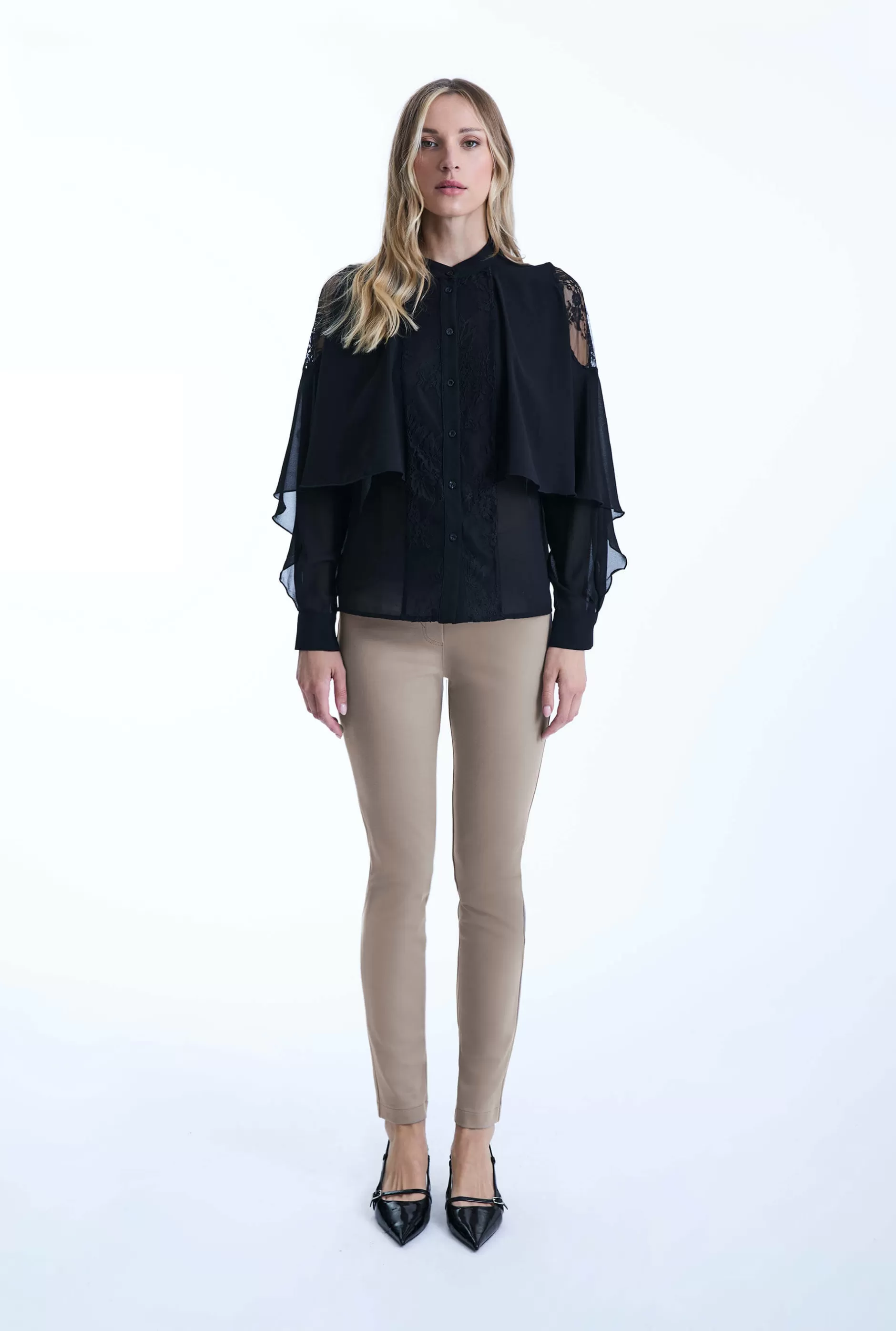 Lace Front Detail Shirt^James Lakeland Best Sale