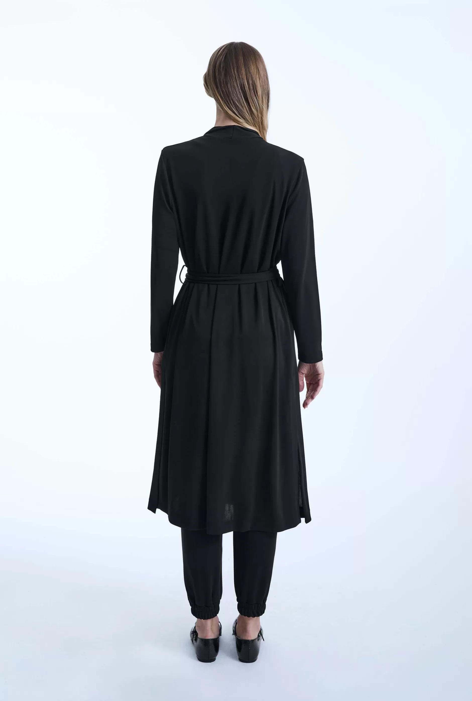 Long Black Jersey Cardigan^James Lakeland Clearance