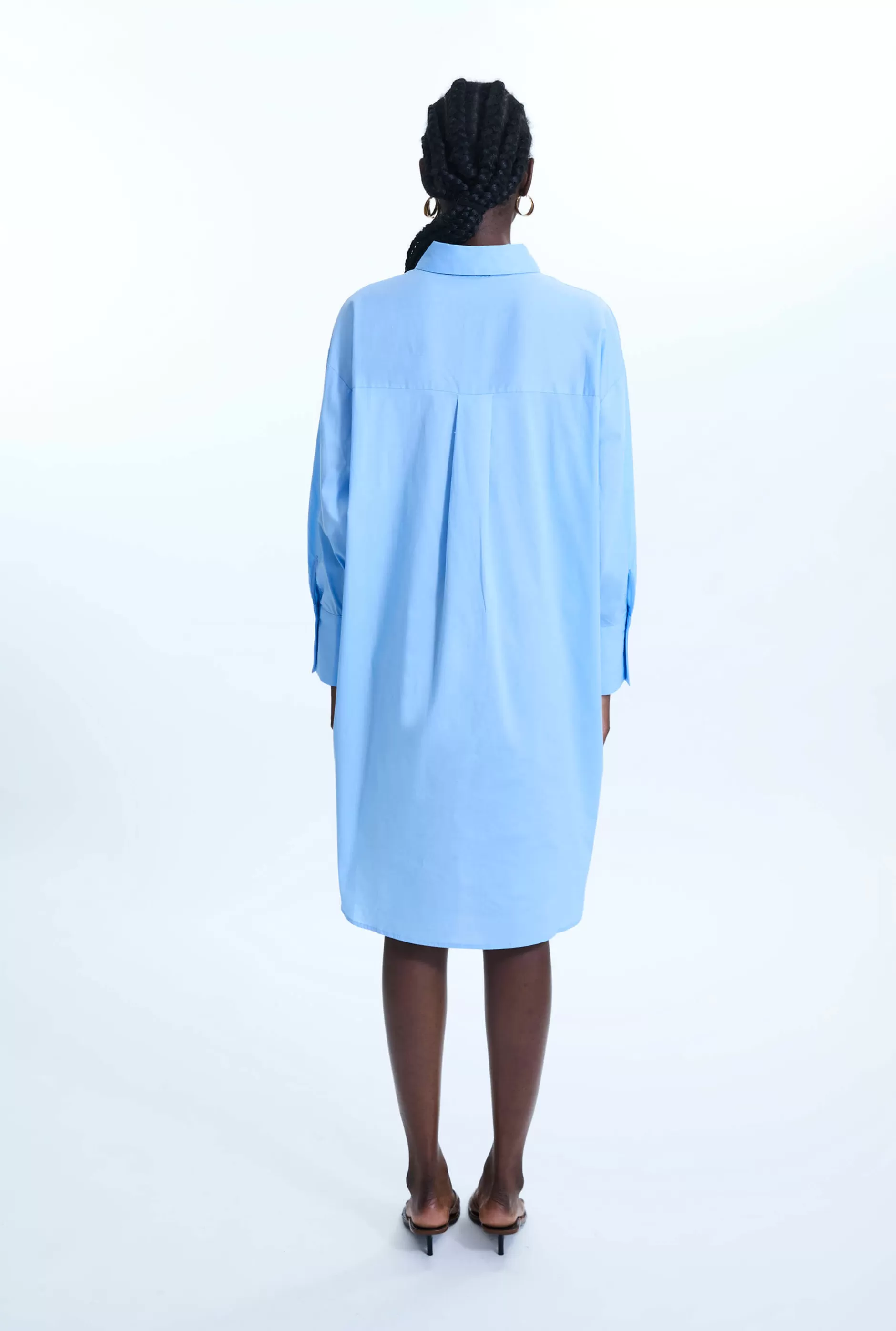 Oversized Plain Shirt Pale Blue^James Lakeland Best