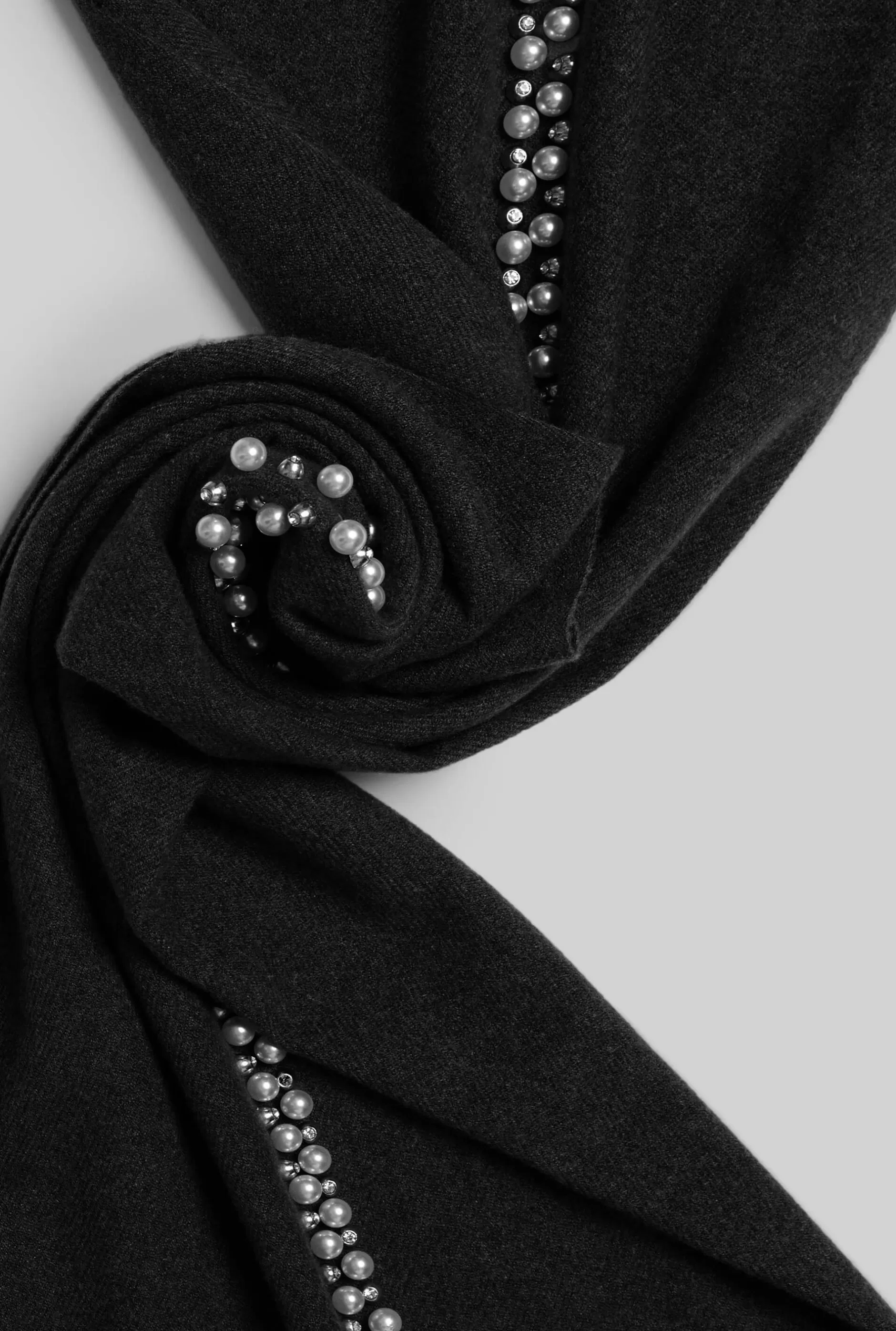 Pearl Detail Scarf Black^James Lakeland Discount
