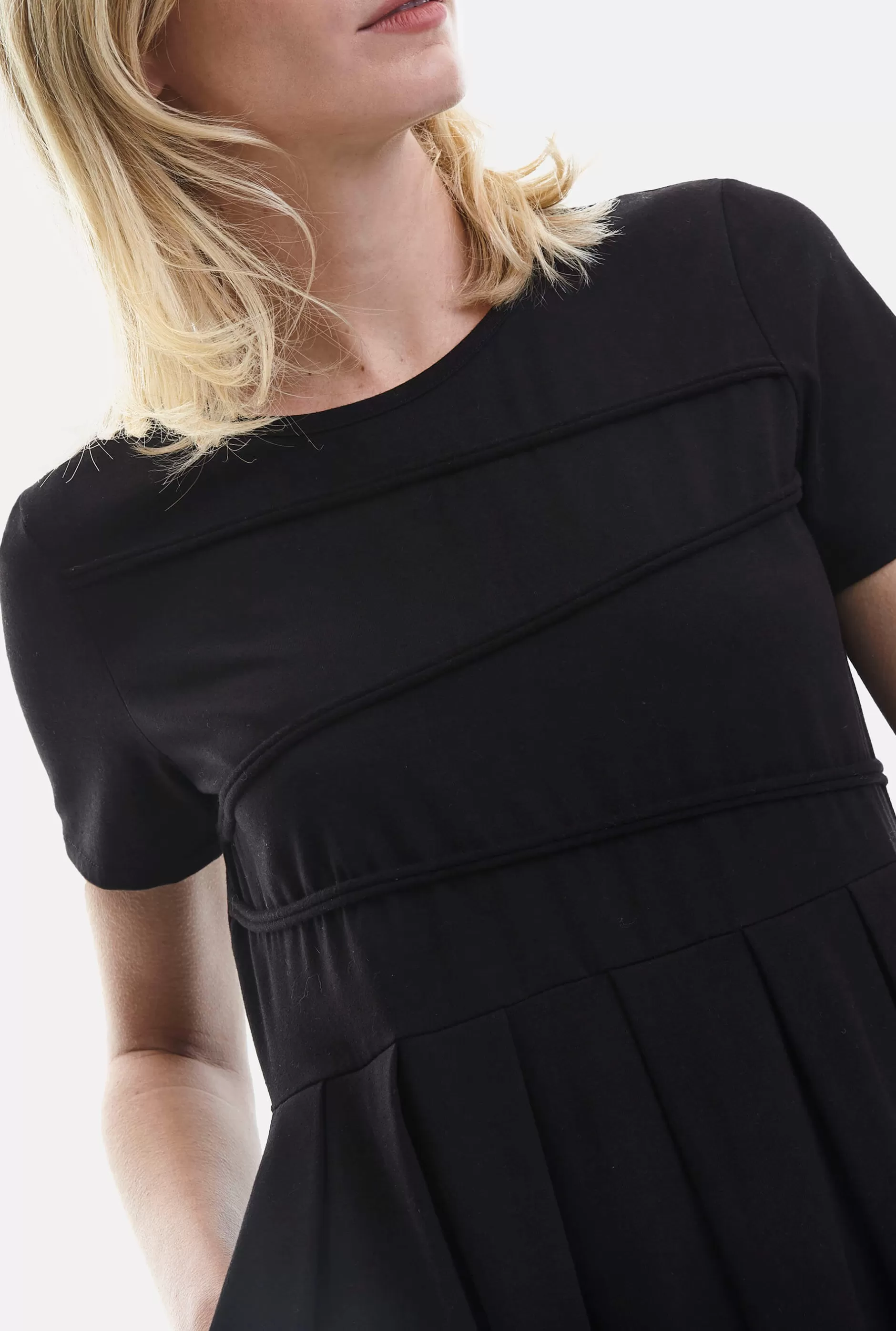 Pin Tuck Pocket Midi Dress Black^James Lakeland Online