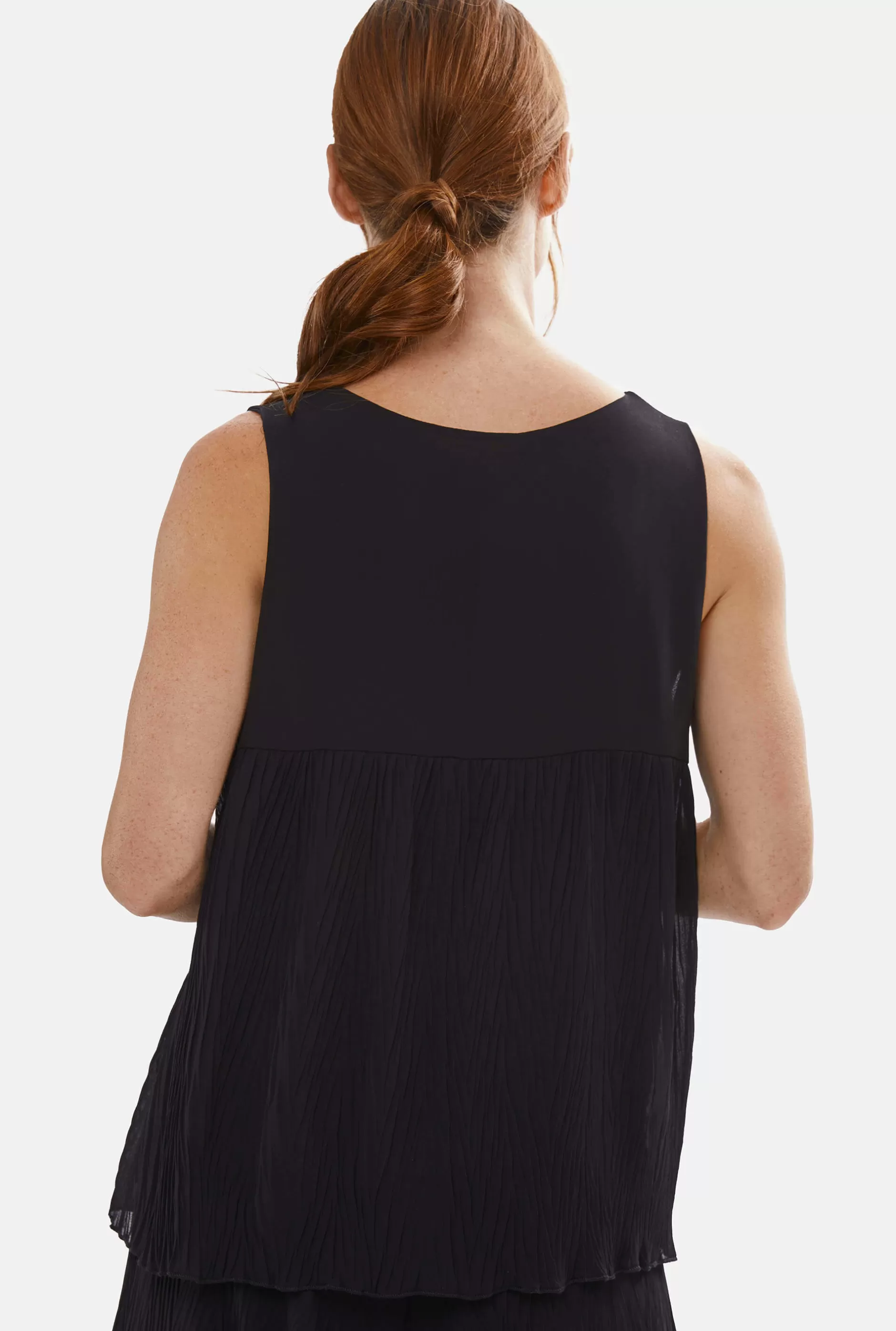 Pleated Vest Black^James Lakeland Cheap
