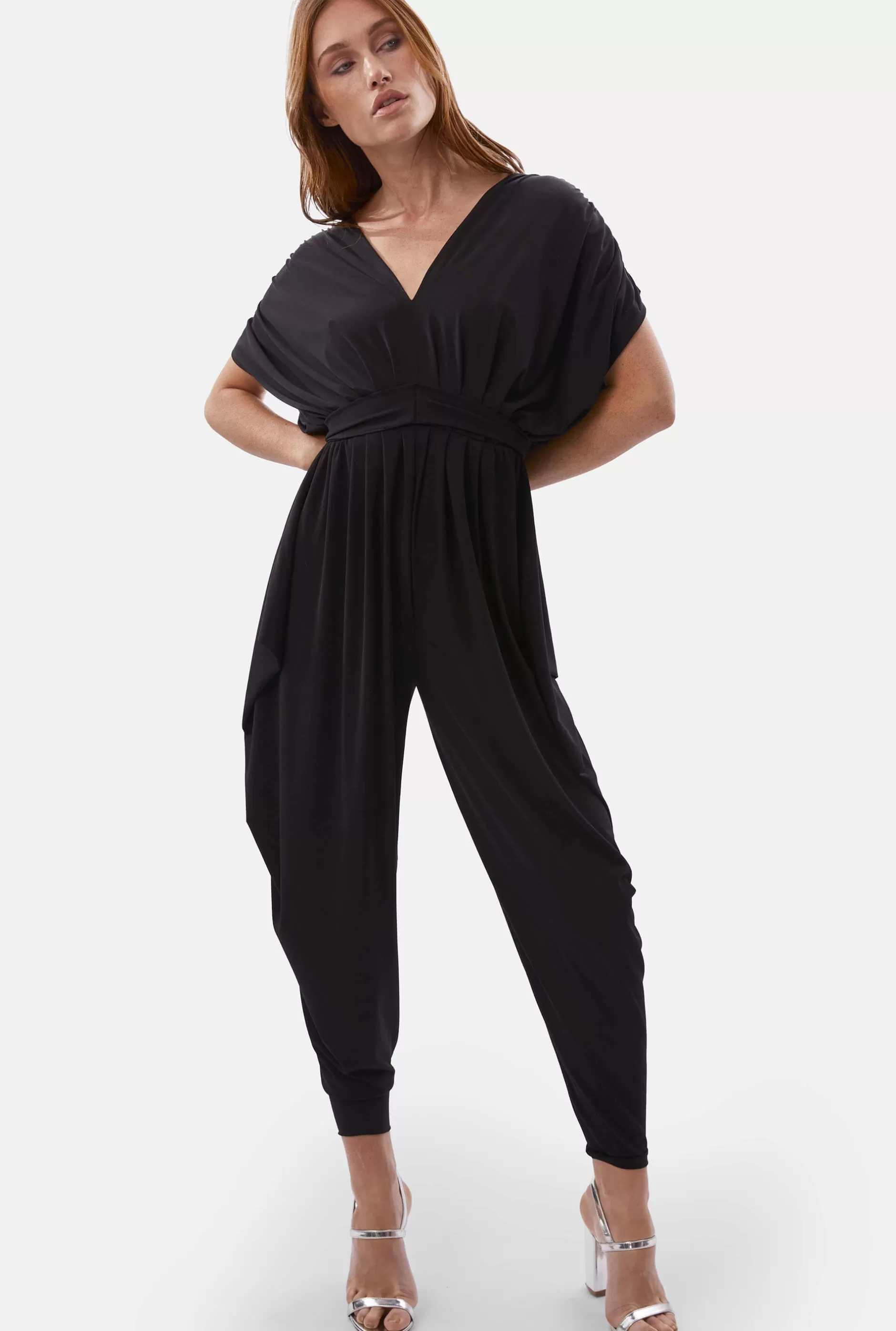 Ruched Jumpsuit Black^James Lakeland Shop