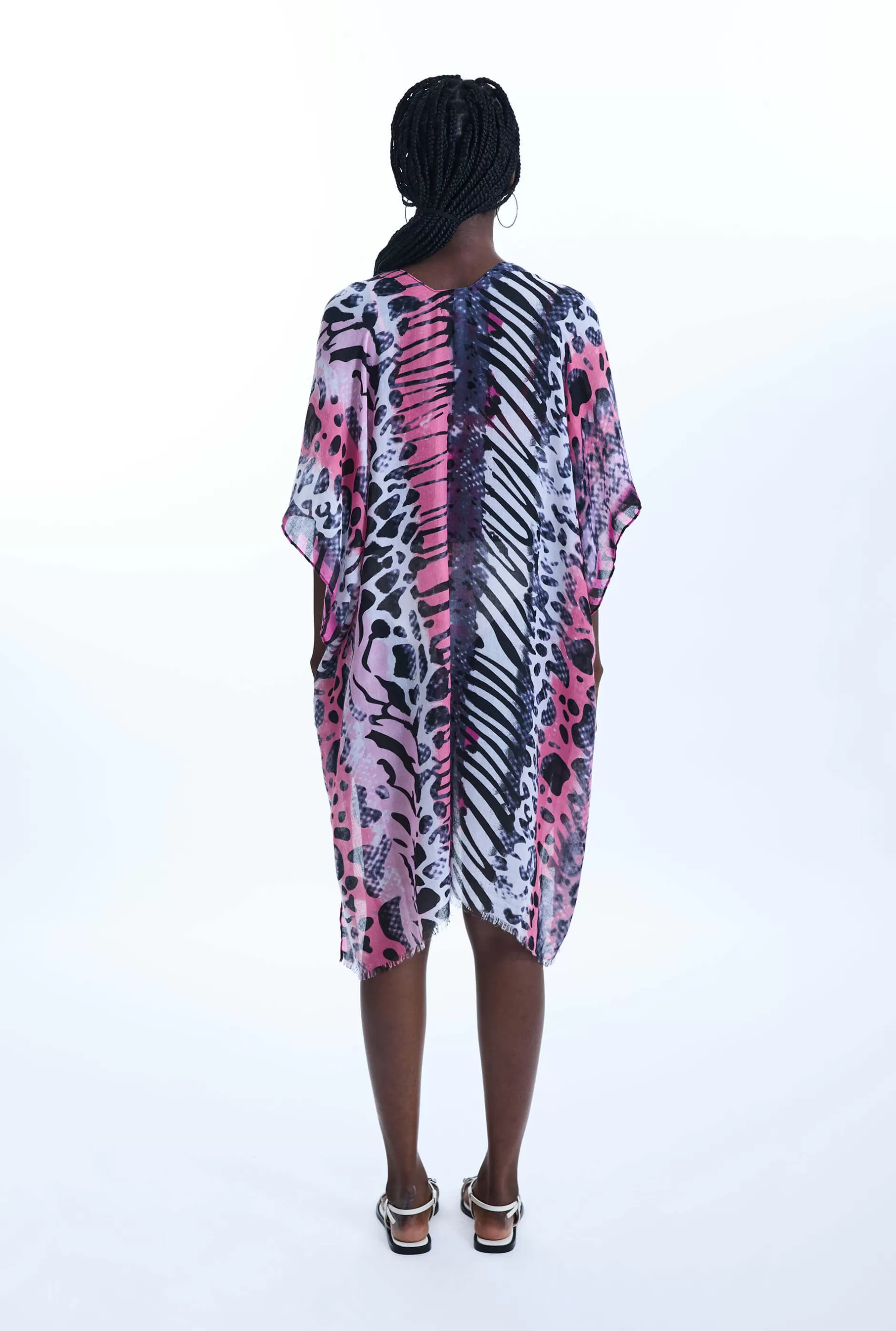 Savage Print Kaftan Pink^James Lakeland Cheap
