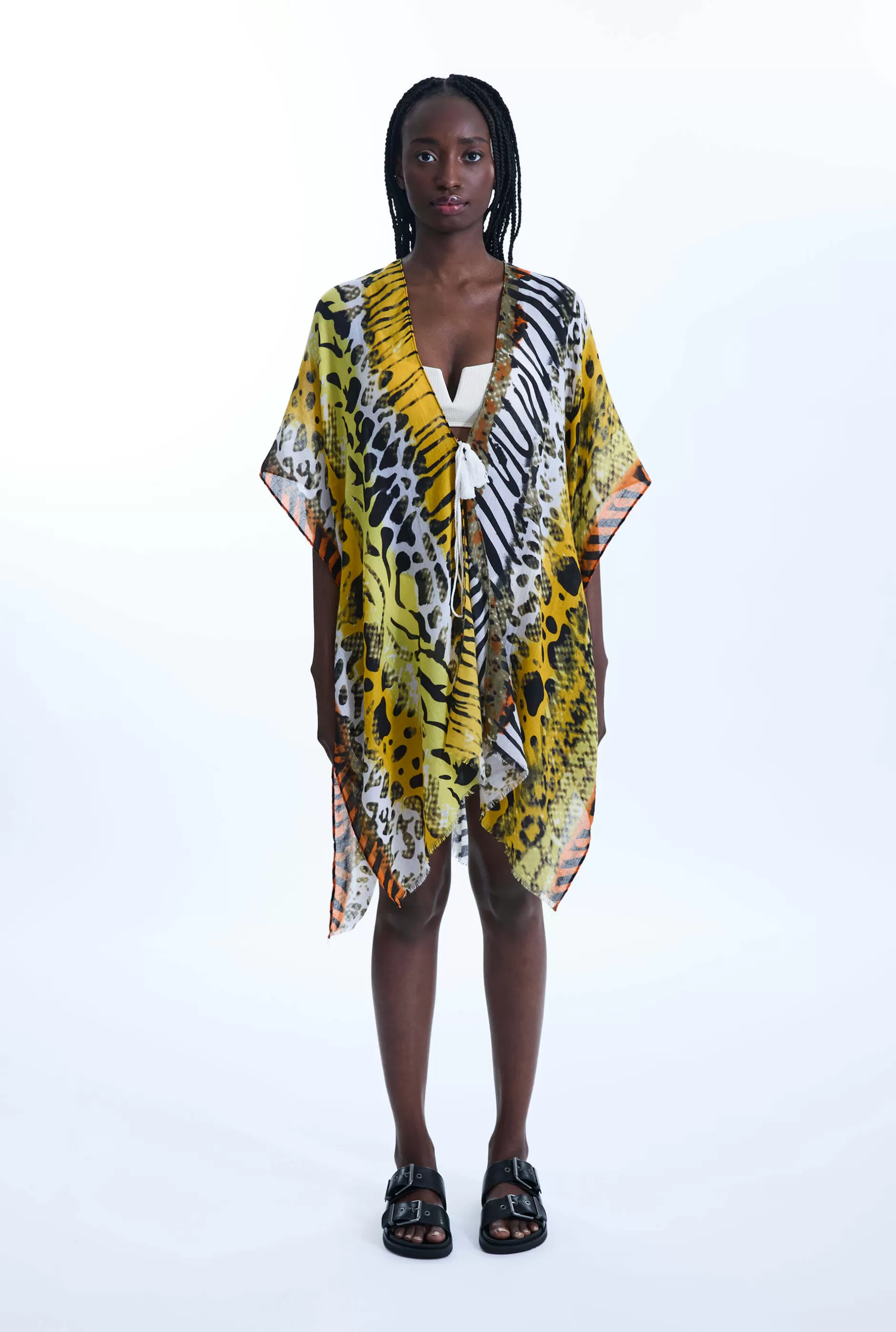 Savage Print Kaftan Yellow^James Lakeland Cheap