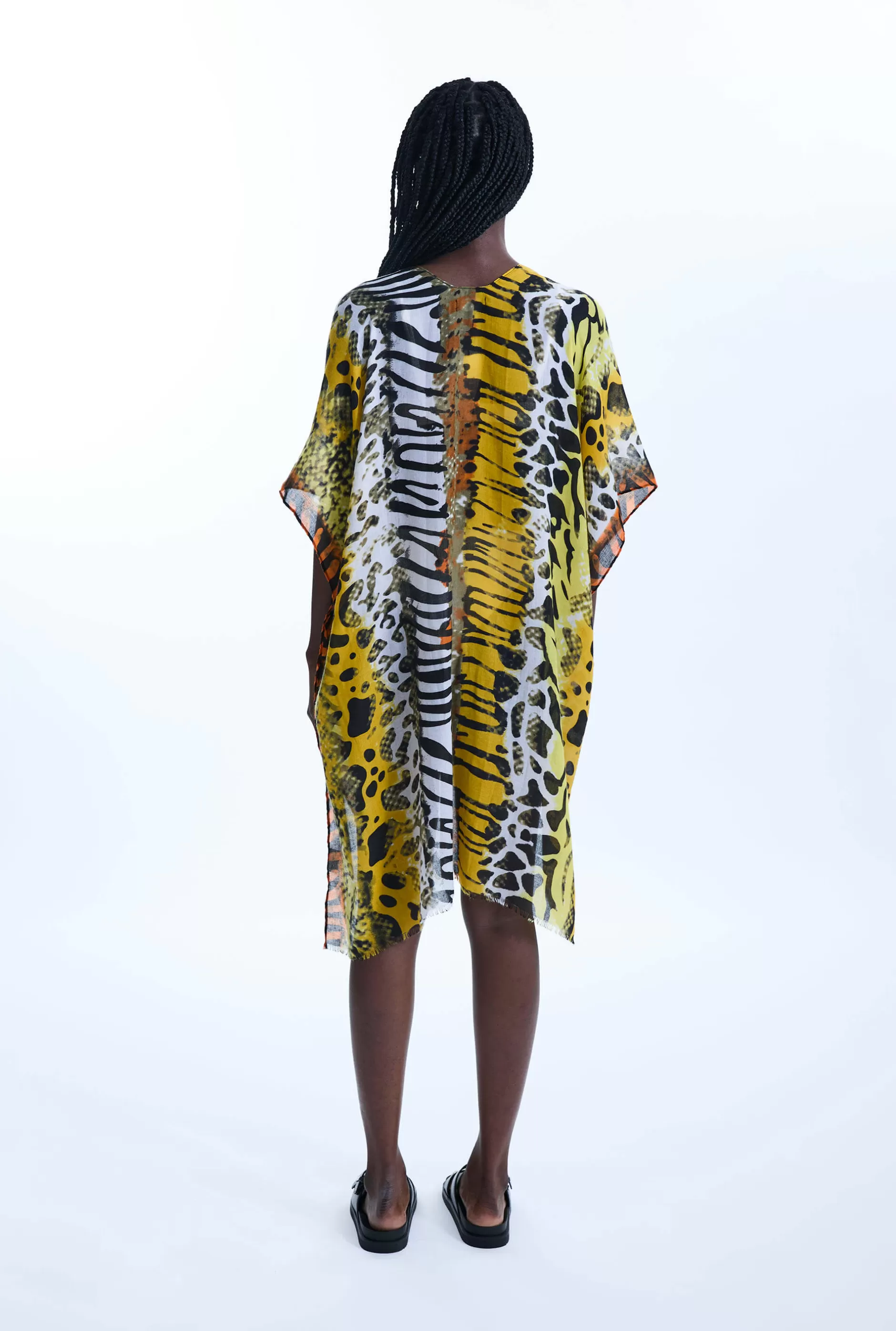 Savage Print Kaftan Yellow^James Lakeland Cheap