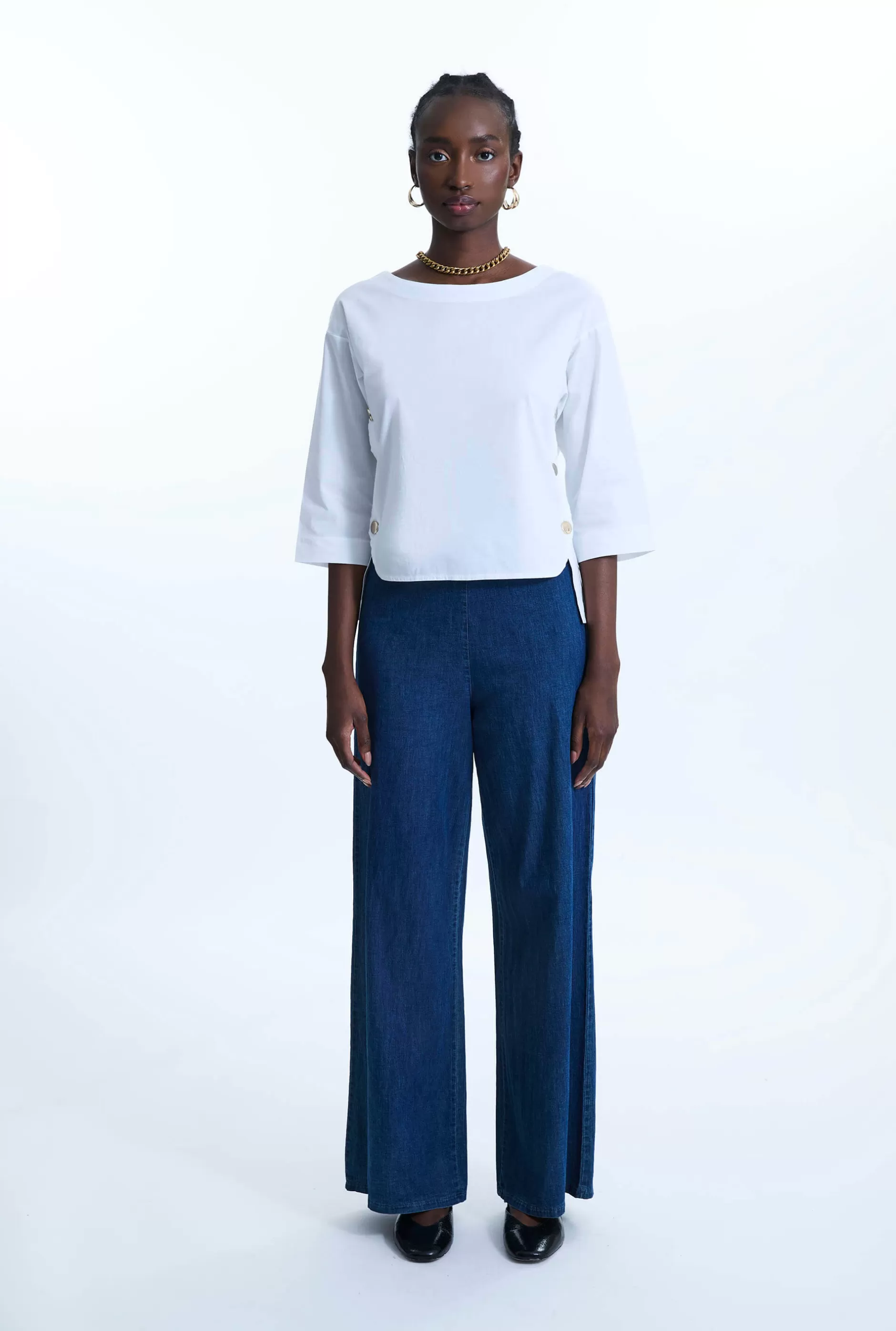 Side Button Top White^James Lakeland Shop