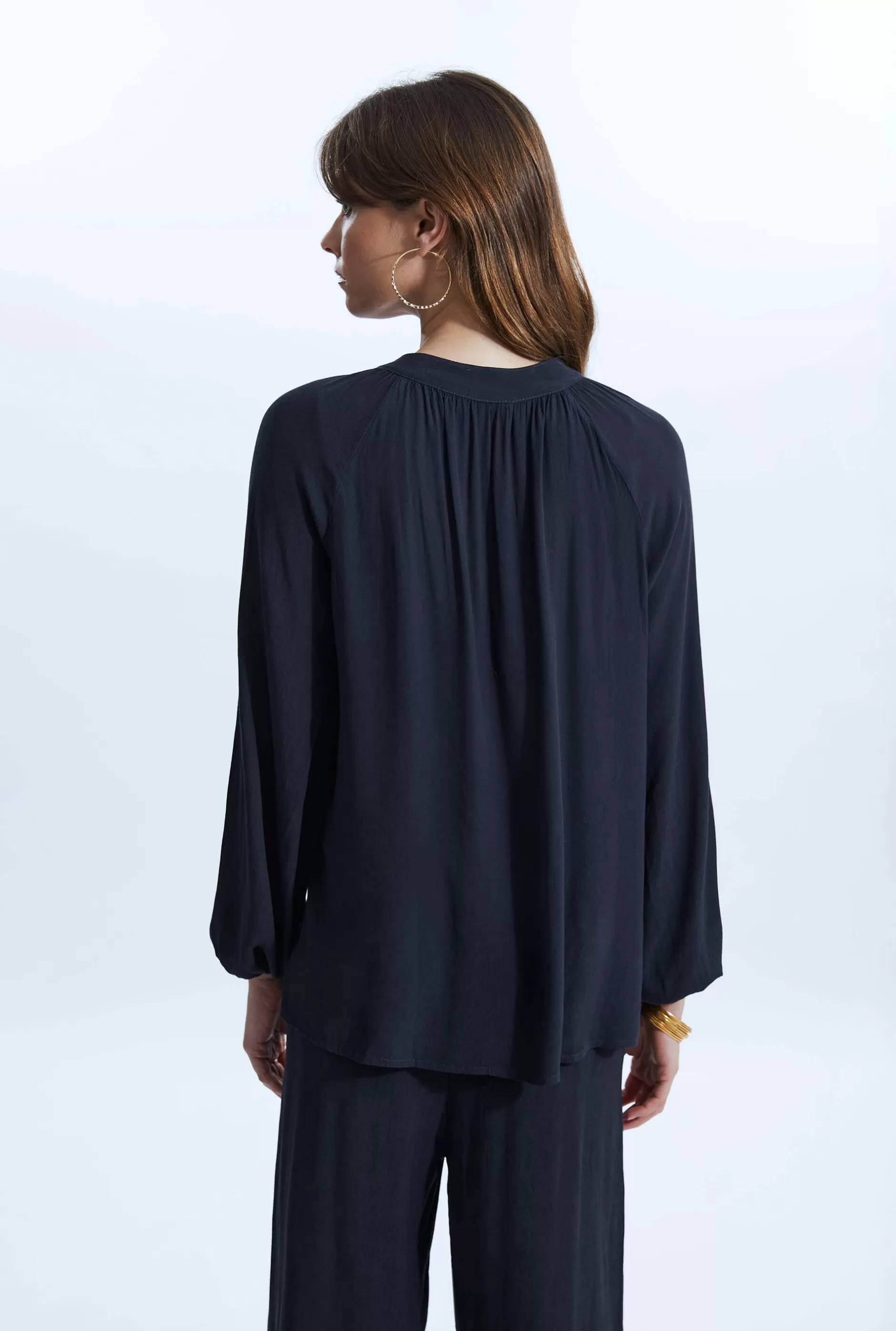 Tie Up Neck Blouse^James Lakeland Clearance
