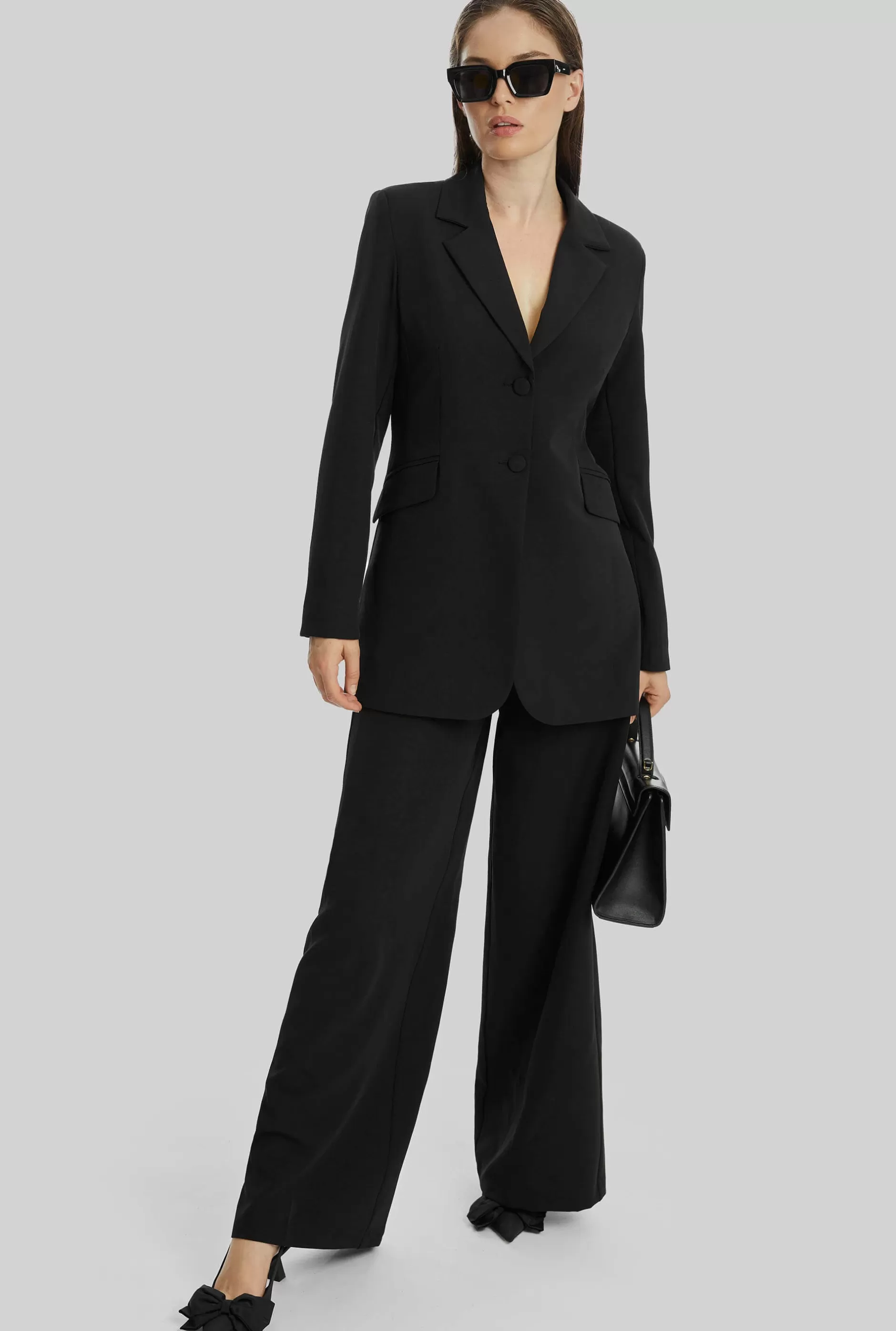 Wide Leg Tuxedo Trousers^James Lakeland Store