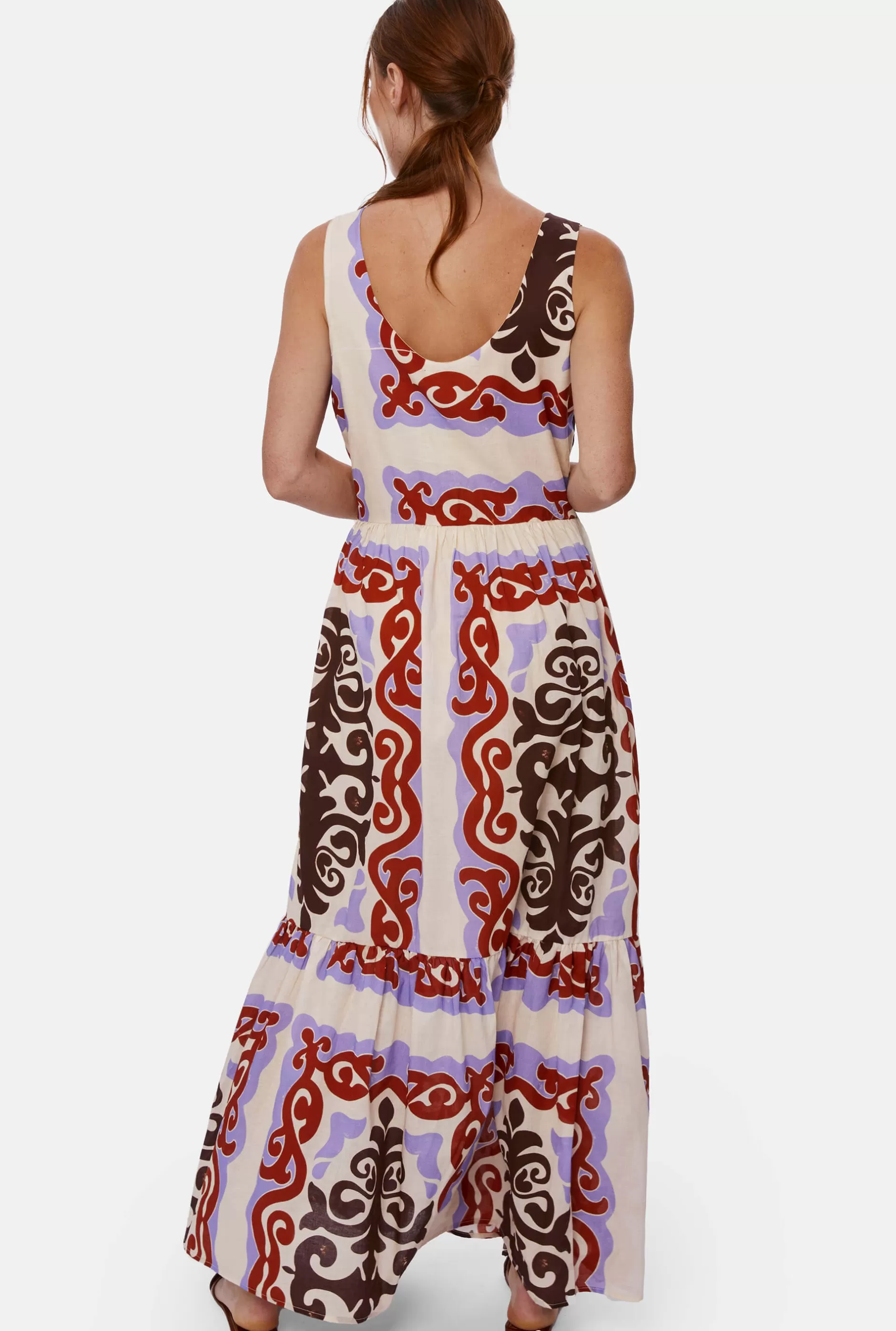 Wide Neckline Strappy Midi Dress^James Lakeland Cheap